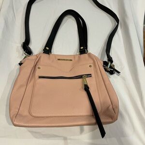 Steve Madden pink crossbody and should bag